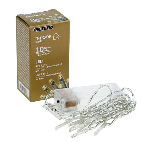 Floristik24 LED fairy lights 10er 1.3m warm white, battery operated