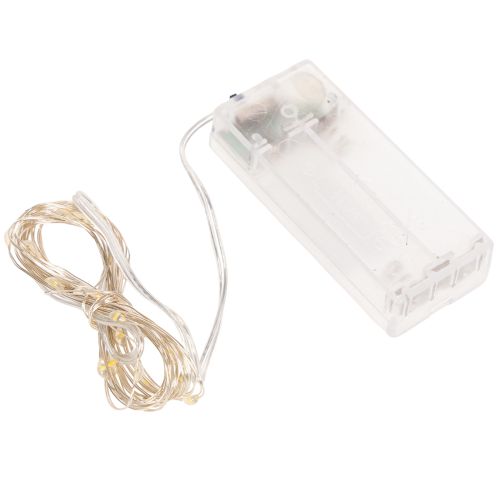 LED string lights for indoor use, battery operated, warm white, 30 LEDs, 3m, 6 pieces | Floristik24.ie