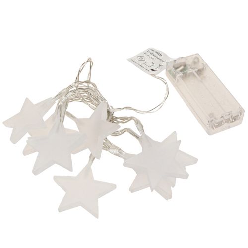 Product LED fairy lights stars with timer 10 LED warm white 90cm