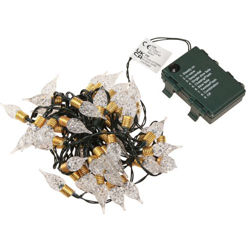 Product LED light chain with timer battery indoor 50 LED 490cm