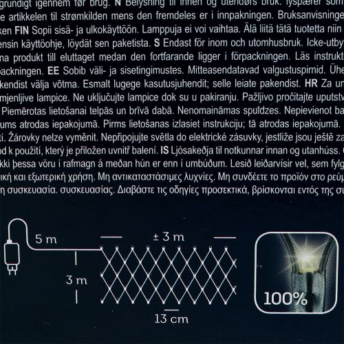 Floristik24 LED light net 384 warm white 3m x3 m for outside