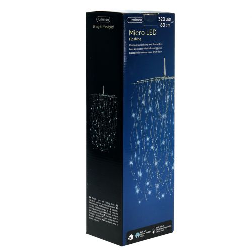 Floristik24 Light cascade Micro-LED cool white 320
