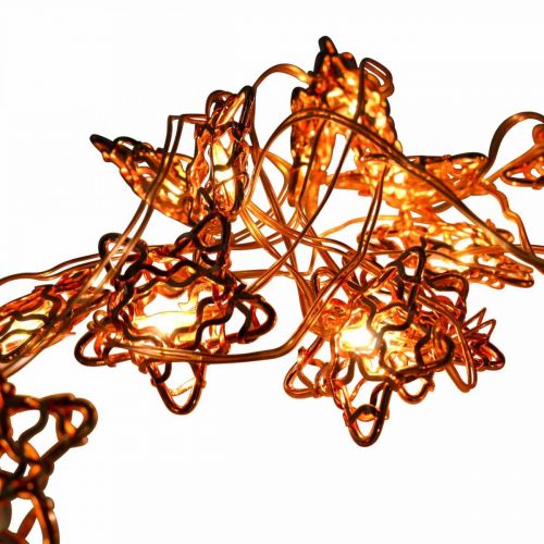 Product LED light chain stars micro LED timer inside copper 1.90m