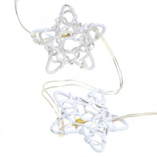 Product LED light chain stars micro LED timer inside white 1.90m