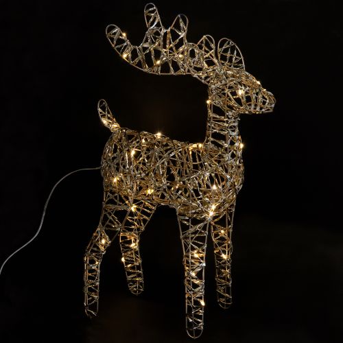 Product LED Reindeer Lights Christmas Decor Indoor Golden H40cm