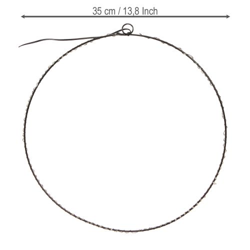 Product LED ring for hanging metal 110L warm white indoor Ø35cm