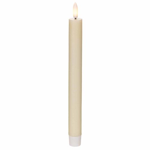 LED taper candle in white with