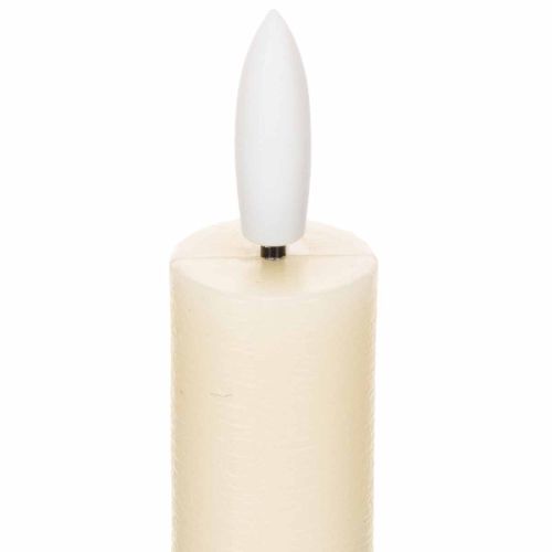 LED taper candle in white with