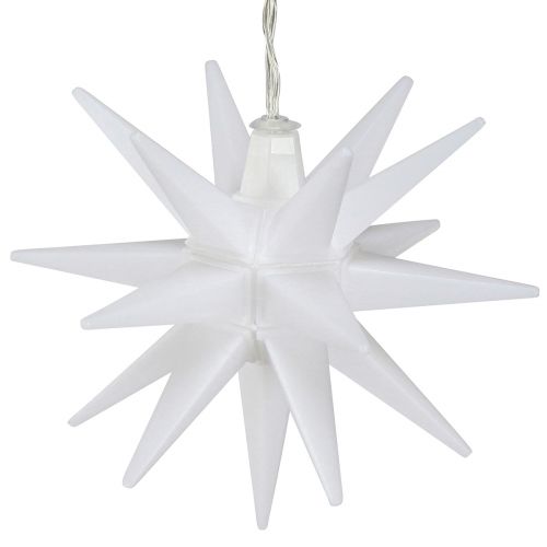 Product LED star outdoor white illuminated star battery Ø12cm H66cm