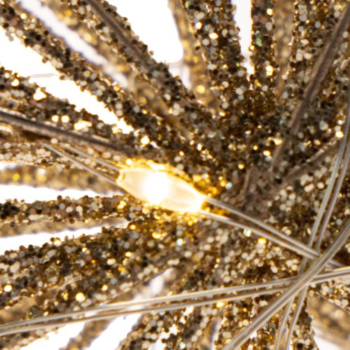 LED Decorative Star made of wire for hanging, 20 LEDs, warm white, indoor, 22cm | Floristik24.ie