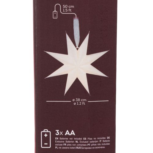 LED hanging star with timer,