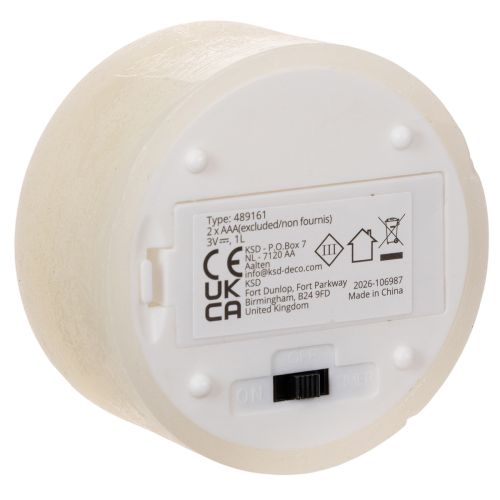 LED tea light, warm white,