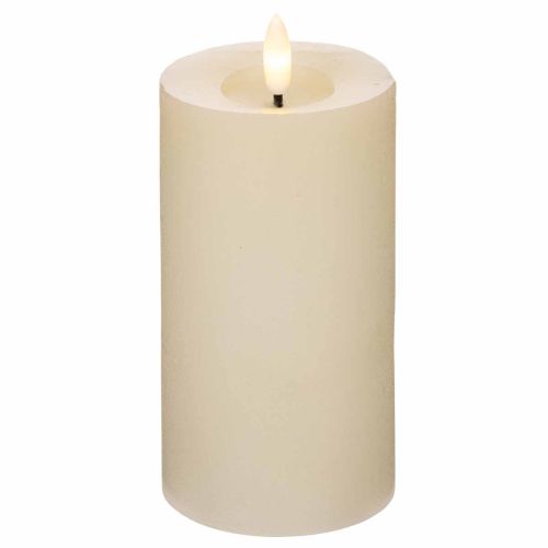 LED pillar candle made of real