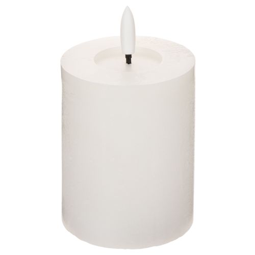 LED pillar candle, flickering, with timer, Ø7cm, 12cm buy online | Floristik24.ie