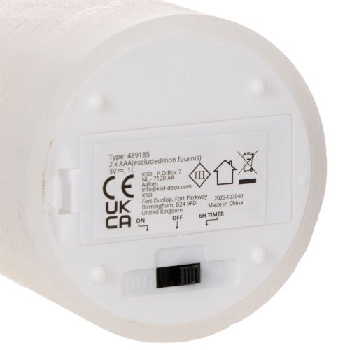 LED pillar candle, flickering,