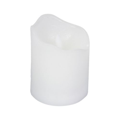 Floristik24 LED candle with timer real wax pillar candle Ø7cm H9cm