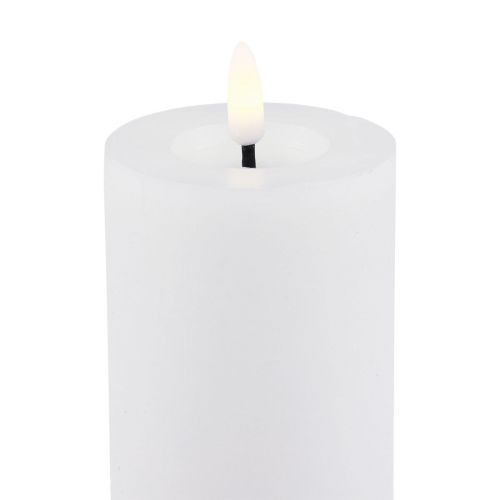 Floristik24 LED candle with timer real wax candle moving flame 19cm