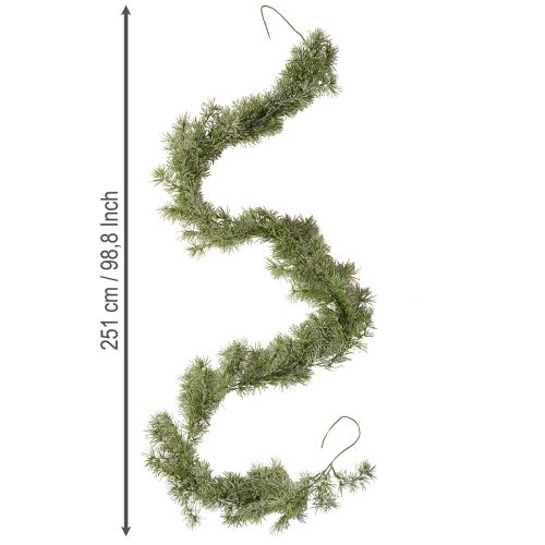 Product Decorative larch garland for atmospheric room design, 250cm