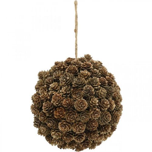 Larch cone ball decoration with cone for hanging nature Ø20cm