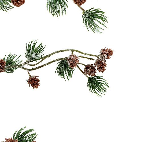 Floristik24 Larch branch with cones, snow-covered 92cm