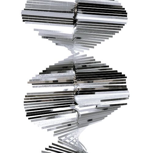 Floristik24 Tinsel spiral garland 1.5m silver