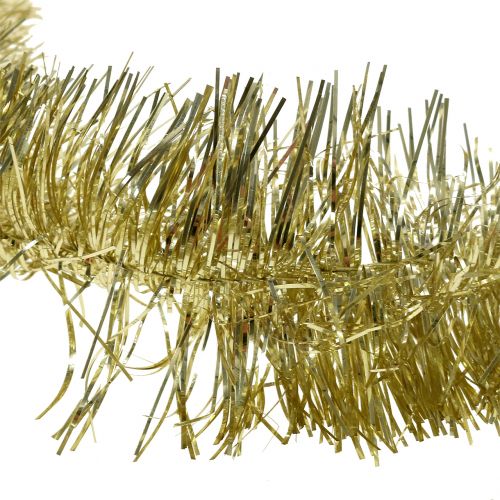Floristik24 Tinsel garland light gold 200cm