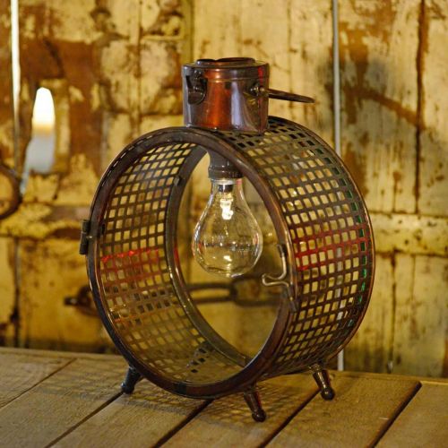 Floristik24 Solar lamp metal lamp balcony deco industrial design Ø23cm