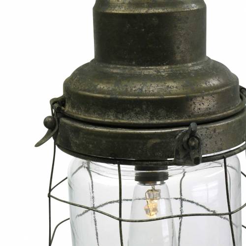 Floristik24 Deco lamp ship lamp with chain for hanging LED Ø13.5cm H29.5cm