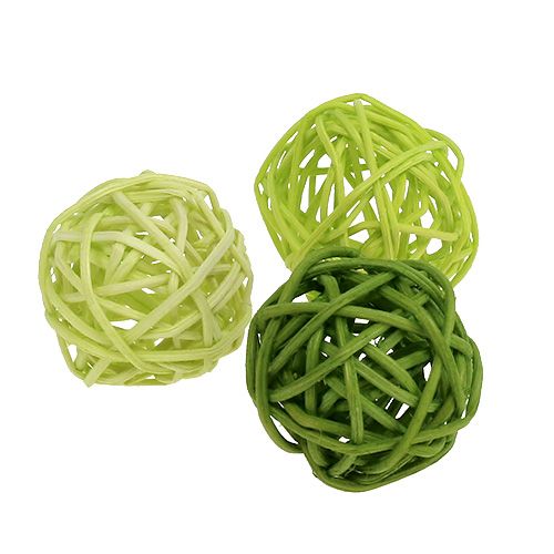 Floristik24 Lataball 3cm green bleached 72 pcs