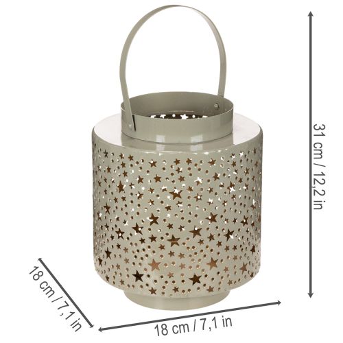 Lantern with star pattern,