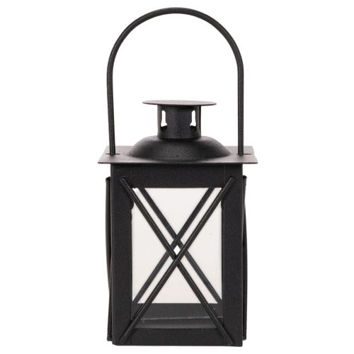 Black lantern with handle for
