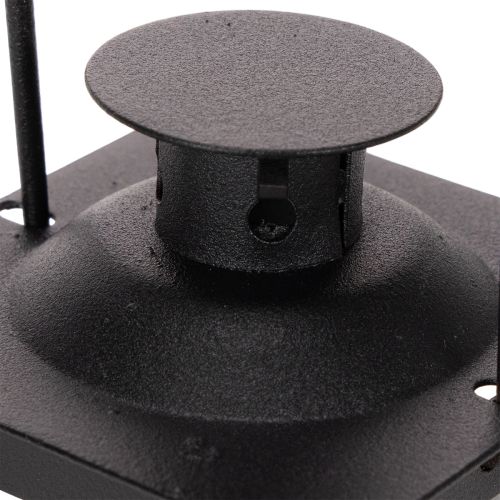 Black lantern with handle for