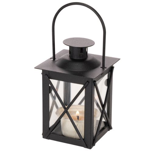 Black lantern with handle for