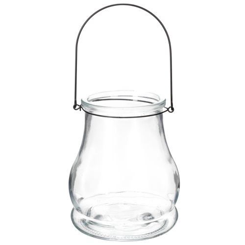 Product Glass lantern for a romantic ambience in the garden or on the terrace, 18cm