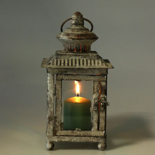 Product Lantern antique square H23cm