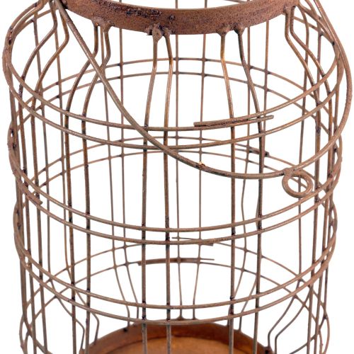 Product Garden lantern metal rust handle vintage Ø19,5cm