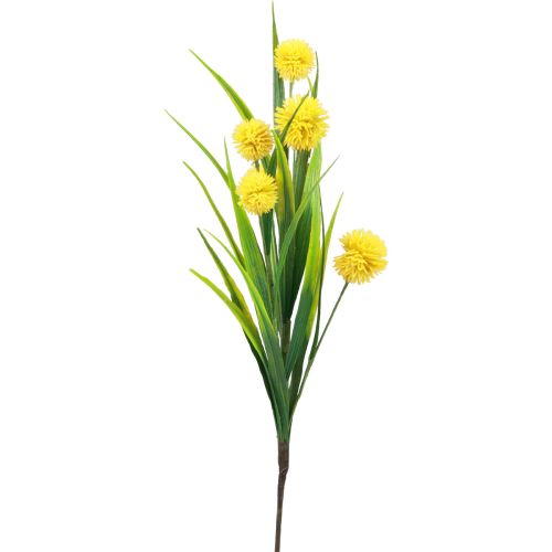 Product Artificial flowers ball flower allium ornamental onion artificial yellow 45cm