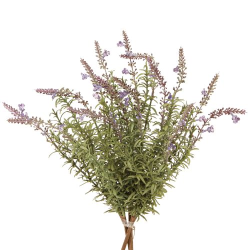 Floristik24 Lavender artificial herbs on a stem with 7 branches 40cm 3pcs
