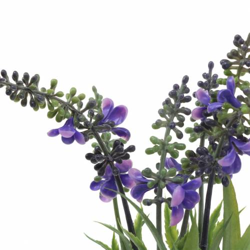 Floristik24 Artificial lavender bunch with grasses 32cm