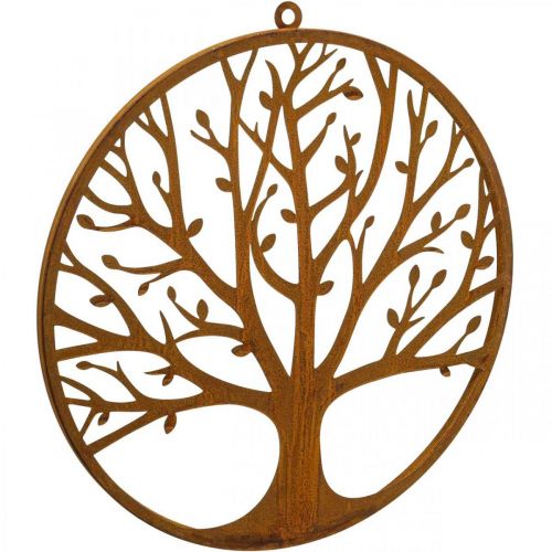 Floristik24 Wall decoration tree of life patina decoration ring metal ring Ø38cm