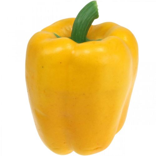 Floristik24 Food replica paprika yellow 9.5cm
