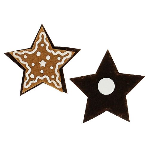 Floristik24 Gingerbread Stars 4.5cm for gluing 12 pcs