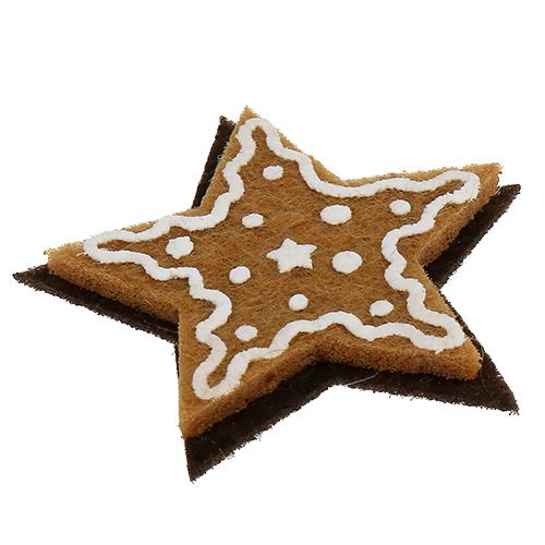 Floristik24 Gingerbread Stars 4.5cm for gluing 12 pcs