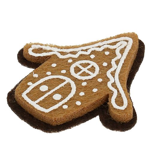 Floristik24 Gingerbread house 4.5cm with adhesive dot 12 pcs