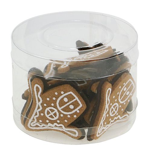 Floristik24 Gingerbread house 4.5cm with adhesive dot 12 pcs