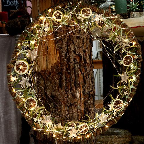 Floristik24 LED light chain 10er for battery warm white