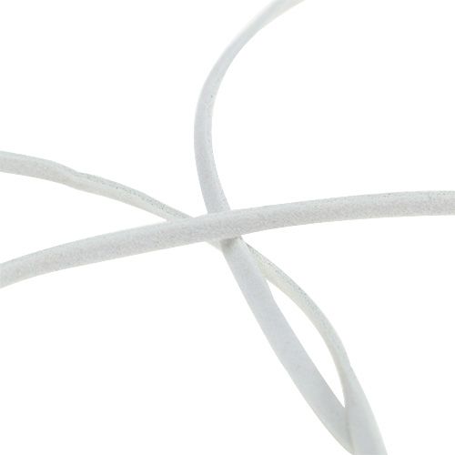 Product Leather cord white 3mm 10m
