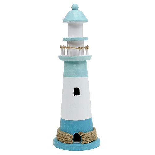 Floristik24 Lighthouse Ø10cm H30cm blue-white