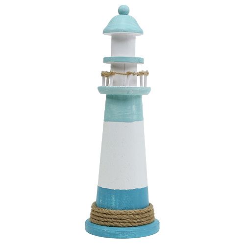 Floristik24 Lighthouse Ø10cm H30cm blue-white