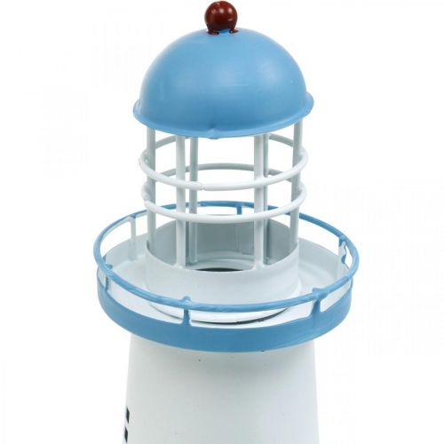 Product Lighthouse light blue metal decoration Maritime decoration